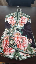 Mono informal con estampado Floral y cuello Halter para mujer, pelele Sexy de verano