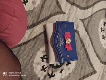 Mini cartera con lazos bonitos para mujer, Tarjetero con broche, monedero de mano, de cuero PU, a la moda, novedad