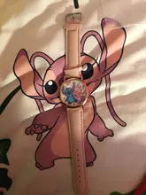 Nuevas de cuero puntada relojes de las mujeres reloj de cuarzo reloj de pulsera de dibujos animados chico regalo