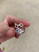 Todorova-anillos de moda para mujer, gafas con cicatrices de rayos, reliquias de la muerte, regalo de Navidad para mujer y Niña