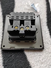 Enchufe USB Toma de corriente estándar de la UE doble Usb de pared hembra cargador AC110V-250V 16A Panel de vidrio de cristal/Panel de plástico de