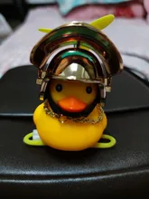 Adorno de pato de goma de juguete para coche, adorno amarillo para salpicadero de coche, con hélice