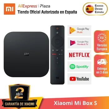Xiaomi Mi Box S, Ultra HD 4K streaming player, Google Assistant with Chromecast, Bluetooth, Wi-Fi,Black Original Global Versi
Xiaomi Mi Box S, Ultra HD 4K streaming player, Google Assistant with Chromecast, Bluetooth, Wi-Fi,Black Original Global Versi