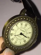 Relojes de pulsera de cuero Vintage para mujer, de diseñador, de cuarzo marrón, Retro, de pulsera
