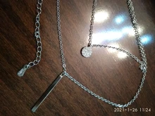 Collar de doble capa de Plata de Ley 925, redondo brillante, circón completo, collares con colgantes largos, regalo para niña, accesorios finos NK062