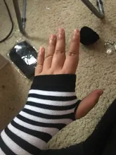 WorthWhile-guantes largos sin dedos, manguitos elásticos con agujero para el pulgar, para correr o ciclismo, 1 par