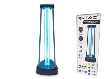 UV germicidal lamp 38W with Ozone Sterilization disinfection sanitization local up 60 sqm SKU-11203
UV germicidal lamp 38W with Ozone Sterilization disinfection sanitization local up 60 sqm SKU-11203