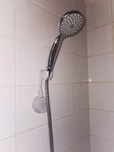 Soporte Universal para cabezal de ducha, Base con boquilla de succión, ajustable, color negro