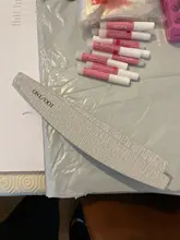 Juego de limas para manicura, juego de bloques de tope de lijado de doble cara, limas grises para esmalte de Gel UV, 100/180, 1 ud.