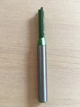 LAVIE-broca recta de carburo de tungsteno, broca de enrutador de doble flauta individual, vástago de 6mm, Fresa de madera para herramienta de carpintería, MC06020, 1 unidad