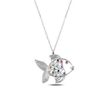 Merve Gümüş'ten 925 Sterling Mix Gemstone Fish Necklace
Merve Gümüş'ten 925 Sterling Mix Gemstone Fish Necklace