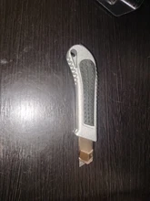 Cuchillo de utilidad de acero inoxidable, papel tapiz de Metal de lujo, herramientas de corte de papel con mango, suministros escolares y de oficina