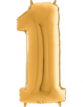 Balloon Number 1 Gold 66cm
Balloon Number 1 Gold 66cm