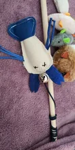 Interactive-Toys Teaser-Stick Cat Catcher Bird-Feather Plush-Cat-Wand Fish Cat Bell Mouse