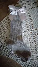 Socks Bow Summer Spring Mesh Newborn Baby Girls Kids for Christmas Winter Non-slip Terry Cotton Sokken Princess Knee High Long