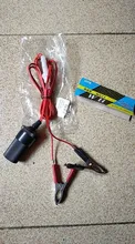 Car Battery Clips Female Car Cigarette Lighter Power Socket to Battery Clip-On Crocodile