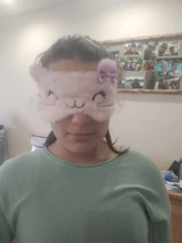 La bonita máscara de Ojos de dibujos animados tiene un buen rendimiento de blindaje ligero. Antifaz para dormir suave y cómodo para ayudar a dormir gran oferta