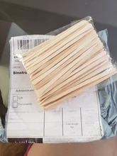 100 unids/lote depilación con cera de palo de cera tatuaje médico, de madera palos de madera cara cabello