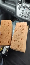 IIOHOII-esponja Extra grande para lavado de coche, panal de abeja, Coral, bloque de esponja gruesa amarilla, suministro de coche, herramientas de lavado, absorbente