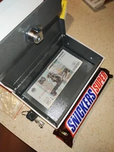 Caja fuerte de seguridad para libros, chapa de Metal y papel, para guardar dinero, joyería, calidad duradera