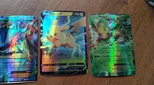 Juego de cartas de Pokemon para niños, cartas brillantes draufeu V VMAX GX de 140V, versión en francés e inglés