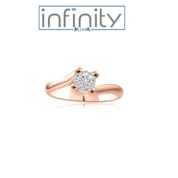 Engagement ring R300 woman in 18 ct pink gold with natural diamond 0.20ct FVS1-INFINITY OF LONDON
Engagement ring R300 woman in 18 ct pink gold with natural diamond 0.20ct FVS1-INFINITY OF LONDON