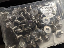 Tornillo hexagonal de acero inoxidable, cabeza de oblea plana ultrafina, superbajo, M2, M2.5, M3, M4, M5, M6, M8, 304, 5-50p