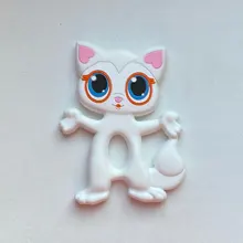BPA libre silicona dentición alimentos grado Pequeña barra collar de dentición DIY regalos de la ducha de bebé animales de dibujos animados bebé vamos a hacer 1pc