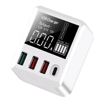 A9T 30W QC3.0 USB + Type-C 4 Ports Charger Adapter EU US Plug Digital Display Fast Charging Travel Charger For Samrt Phone
A9T 30W QC3.0 USB + Type-C 4 Ports Charger Adapter EU US Plug Digital Display Fast Charging Travel Charger For Samrt Phone