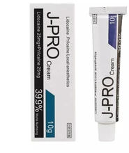 Crema de tubo de J-PRO para antes del tatuaje, crema de tatuaje para cejas, labios, delineador de ojos, 10g, 39%