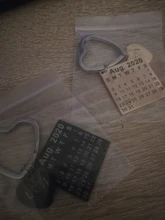 LLavero de calendario personalizado, foto personalizada, fecha de aniversario resaltada con corazón, grabado de fecha especial, regalo