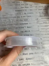 Cuerda elástica de cristal Flexible de colores para cuentas para confeccionar joyas, cuerda de hilo de pesca, 0,6, 0,8 y 1,0mm, novedad