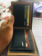 Cartera de piel sintética para hombre, billetera corta de cuero Retro, Horizontal, multitarjeta, de lujo, monedero de Color puro a la moda