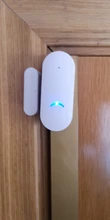 Sensor de puerta inteligente WiFi Tuya, detectores de puerta cerrados abiertos, Notificación por aplicación WiFi, Google Home, Alexa, ahorro de energía, funciona con batería por 1 año