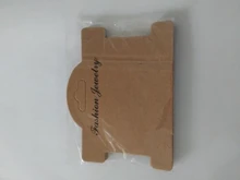 10 unids/lote Retro marrón cartón para collar de la joyería de collar de pulsera de pendiente a Favor de marcado de los precios etiqueta