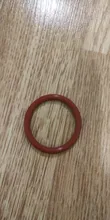 Junta de sellado VMQ O Ring, espesor CS 4mm OD 15 ~ 45mm, goma de silicona, lavadora a prueba de agua, forma redonda, no Toxi, color rojo, 10 Uds.