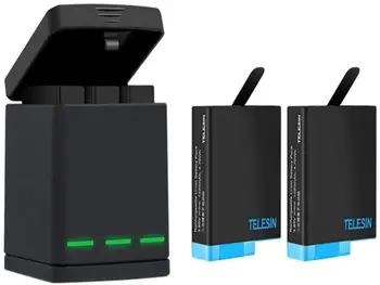 TELESIN 2 Batteries+3 Slots Battery Charging Box 2 in 1 USB Charging Cable for GoPro Hero 8 7 6 5 Charger Accessories Hot Sale
TELESIN 2 Batteries+3 Slots Battery Charging Box 2 in 1 USB Charging Cable for GoPro Hero 8 7 6 5 Charger Accessories Hot Sale