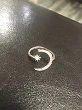 Vienkim 2020 coreano nuevo de moda de cristal ajustable anillo Luna estrella anillos brillantes para la joyería de las mujeres mujer anillo de dedo chica
