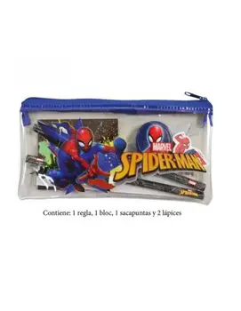 STATIONERY SET WITH CASE SPIDERMAN MARVEL 
STATIONERY SET WITH CASE SPIDERMAN MARVEL