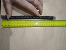 ZOSHI-pulsera de cuero trenzado Punk para hombre, brazalete de acero inoxidable, cierre magnético, color negro y rojo