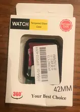 Protector de pantalla completa para Apple watch SE 6/5/4/3/360, carcasa de cristal templado mate para iwatch 2/1, 4/5