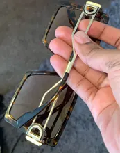 GISAEV-Gafas de sol de gran tamaño con marco cuadrado para conducción, lentes clásicas con forma de letras D de moda populares con protección contra los rayos UV