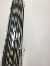 10 unids/lote negro de madera lijado archivos esmalte de uñas pulido bloques de 240/320 granos de uñas de tiras de doble cara para manicura