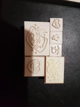 Caja de ventana Retro Dream Moon, madera para sellos de goma álbum de recortes, papelería, bricolaje, sello estándar