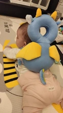 Almohada de protección para la cabeza de bebés, almohada de dibujos animados anticaída de algodón suave PP, cojín protector para niños pequeños, cuidado seguro para bebés