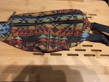 Annmouler-riñonera de tela para mujer, 8 colores, estilo bohemio, 2 bolsillos, bolsa de viaje para teléfono