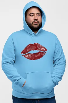 Angemiel Wear Red Kiss Blue Men 'S Hooded Sweatshirt 
Angemiel Wear Red Kiss Blue Men 'S Hooded Sweatshirt
