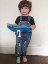 1-5T niños Jeans bebé mamelucos de primavera niños niñas monos de bebé de Superman para niño y niña mono Pantalones de niño ropa niños ropa de los niños