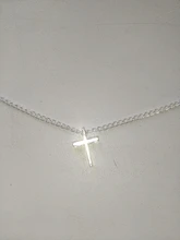 Collar con colgante de Cruz para mujer, cadena de clavícula, joyería sencilla, Gargantilla, accesorios para mujer, 1 ud.