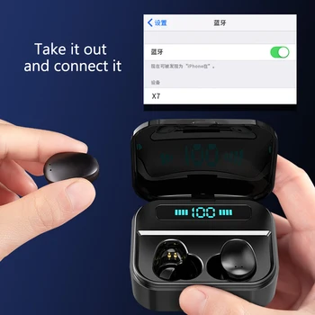 30pcs/lot X7 Wireless Earbuds Bluetooth 5.0 Earbuds TWS Fingerprint Touch Bluetooth Earphone Mini IPX7 Waterproof Earphones
30pcs/lot X7 Wireless Earbuds Bluetooth 5.0 Earbuds TWS Fingerprint Touch Bluetooth Earphone Mini IPX7 Waterproof Earphones